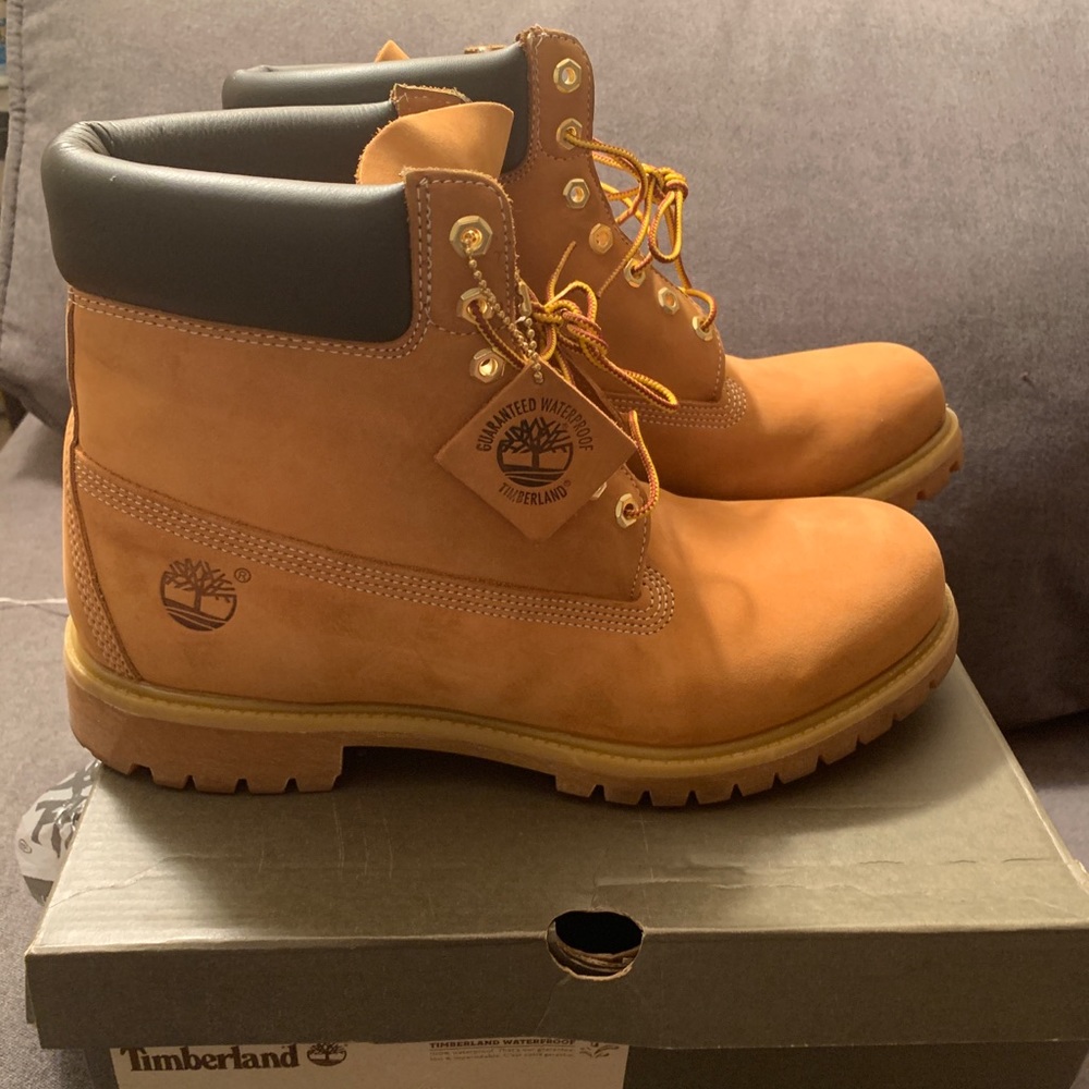 6" Timberland Wheat Sz 13 Worn